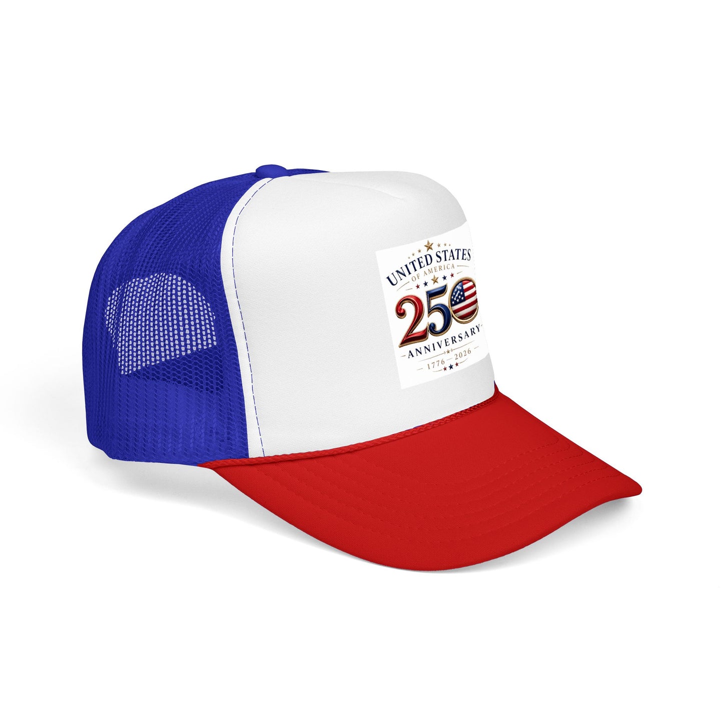 250th Anniversary Trucker Hat — United States Patriotic Foam Cap