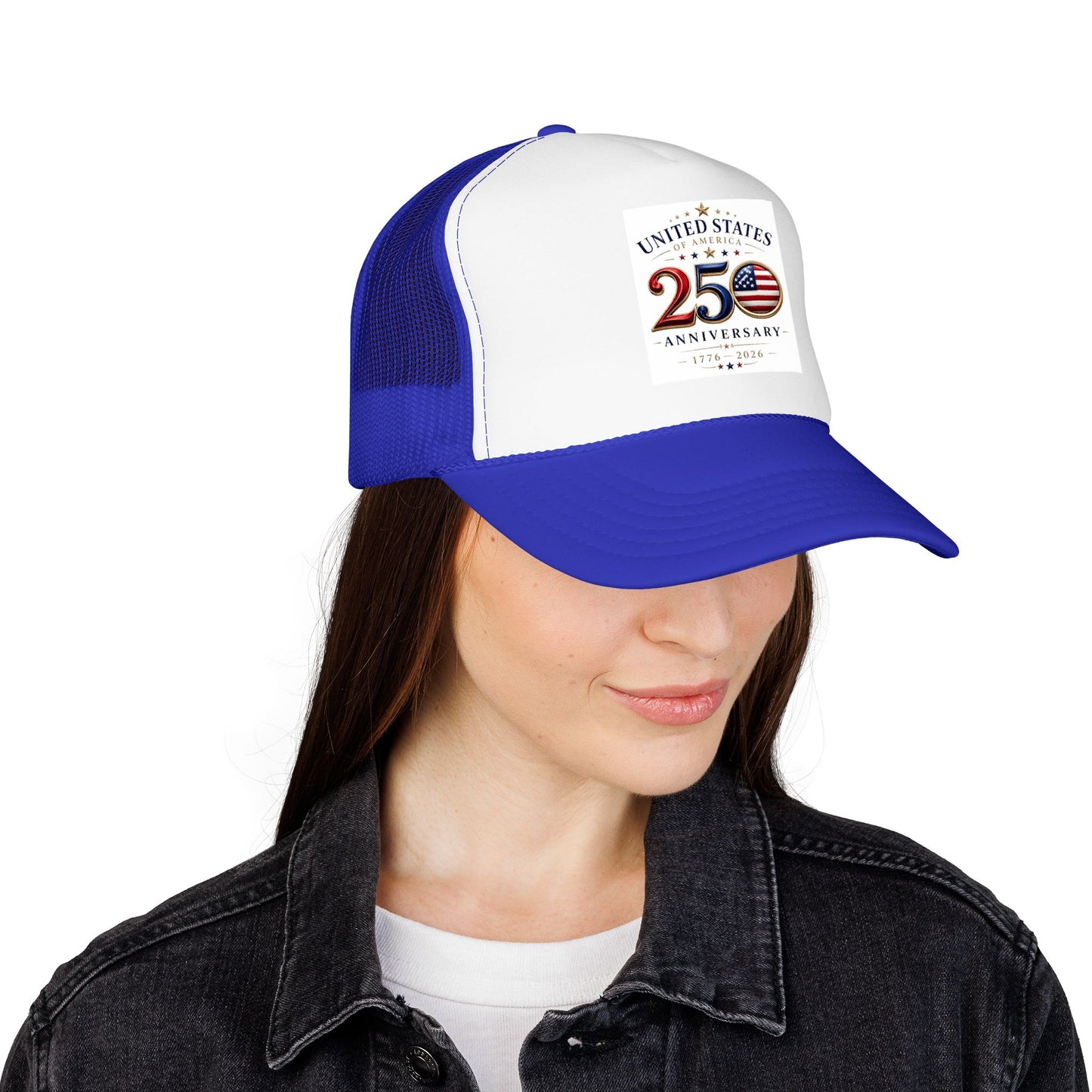 250th Anniversary Trucker Hat — United States Patriotic Foam Cap