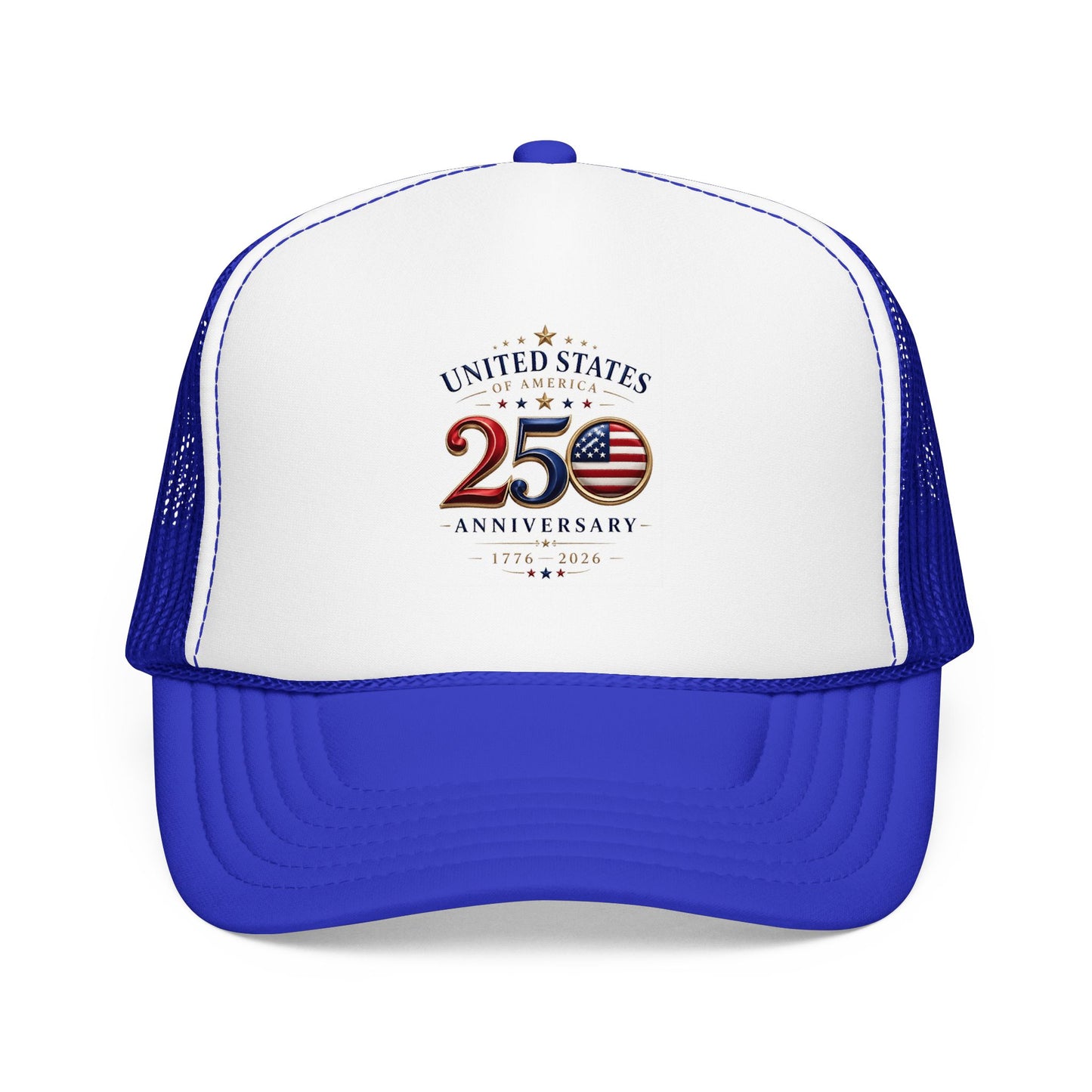 250th Anniversary Trucker Hat — United States Patriotic Foam Cap